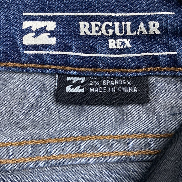 Billabong Regular Rex Jeans Mid Rise, Dark Blue Wash - Picture 5 of 11